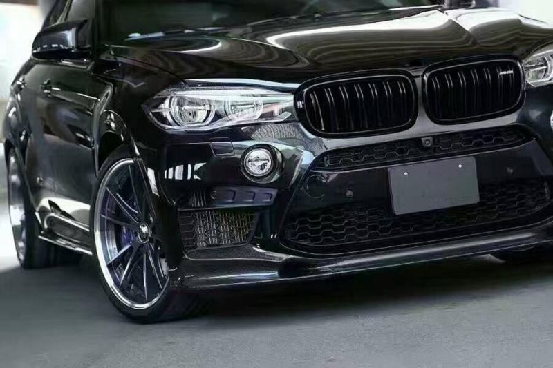 Car Carbon Fiber Front Lip for BMW X Drive Series X6 M F16 15-16