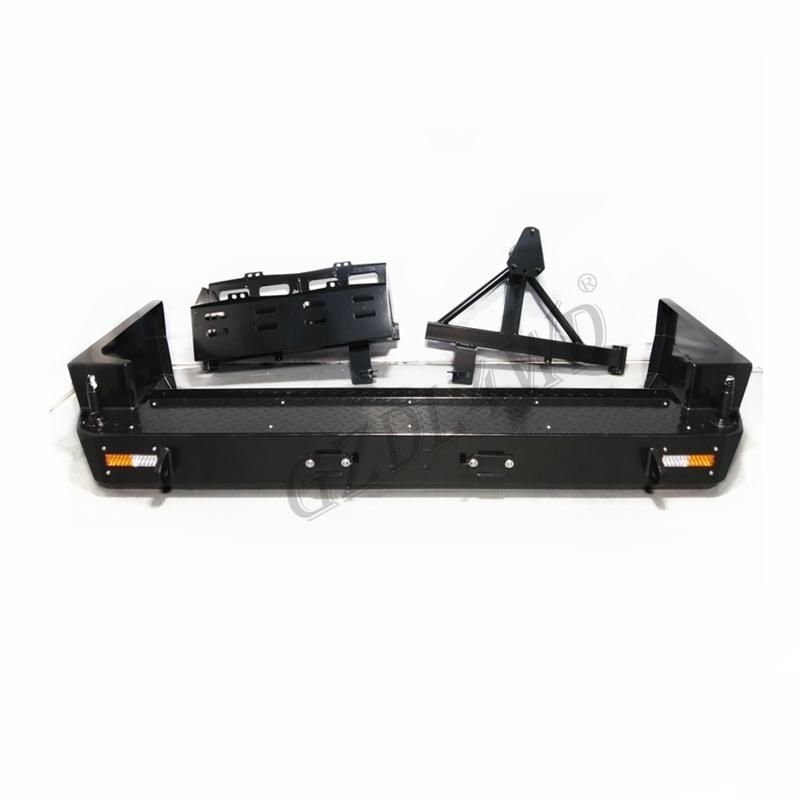 Heavy Duty Front Bumper with Lights for Toyota Land Cruiser 76 Series