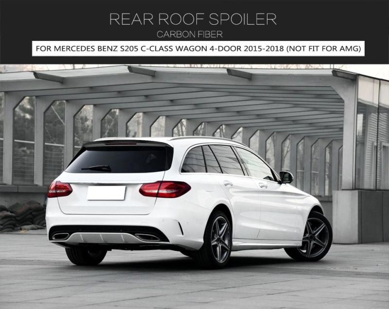 Carbon Fiber Roof Spoiler for Mercedes Benz S205 C-Class Wagon 4-Door 15-18