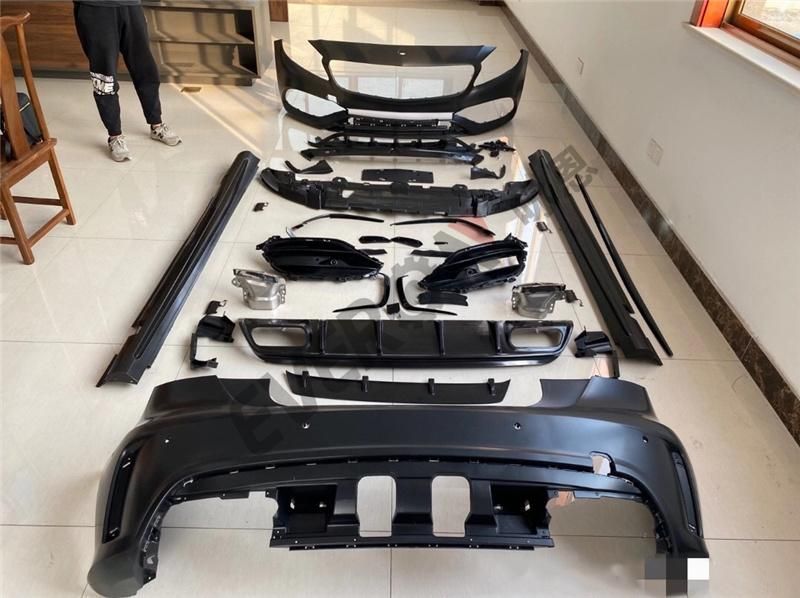 A45 Body Kits Front Bumper Rear Bumper Side Skirts for Mercedes Benz a Class W176 2013-2018
