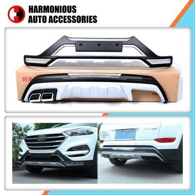 Car Parts Front Guard and Rear Bumper Diffuser for Hyundai Tucson 2016 2017 2018