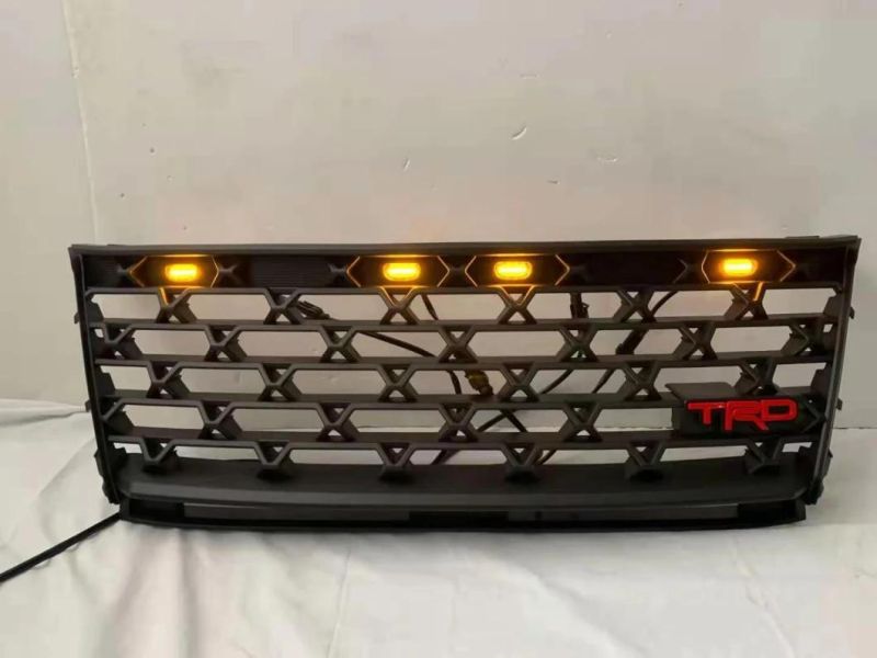 with LED Light 4X4 ABS Plastic Car Front Grille for Toyota Fortuner 2021