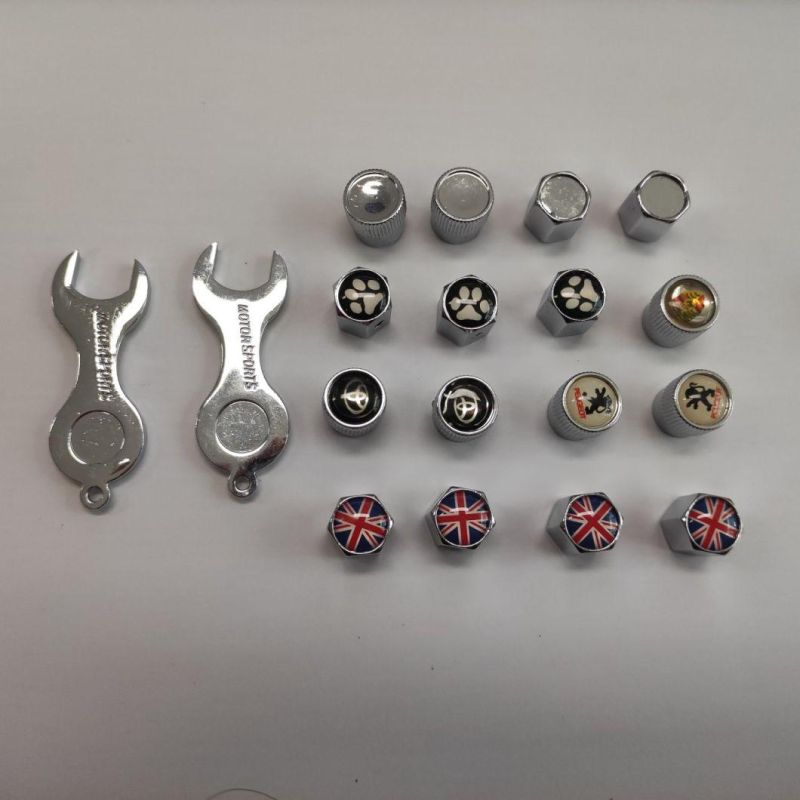 Metal Chrome Custom Tire Valve Cap Multi - Style Car Tire Valve