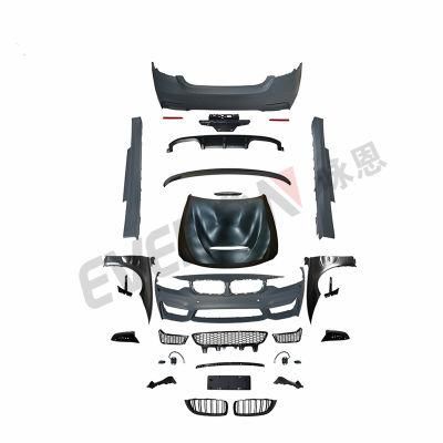 Complete Set Car Bumper for BMW 4 Series F32 F33 F36 Upgrade to BMW M4 Front Bumper Rear Bumper Side Skirt Body Kits