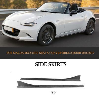Carbon Fiber Side Skirts Extension for Mazda Mx-5 Miata Convertible 2-Door 16-17
