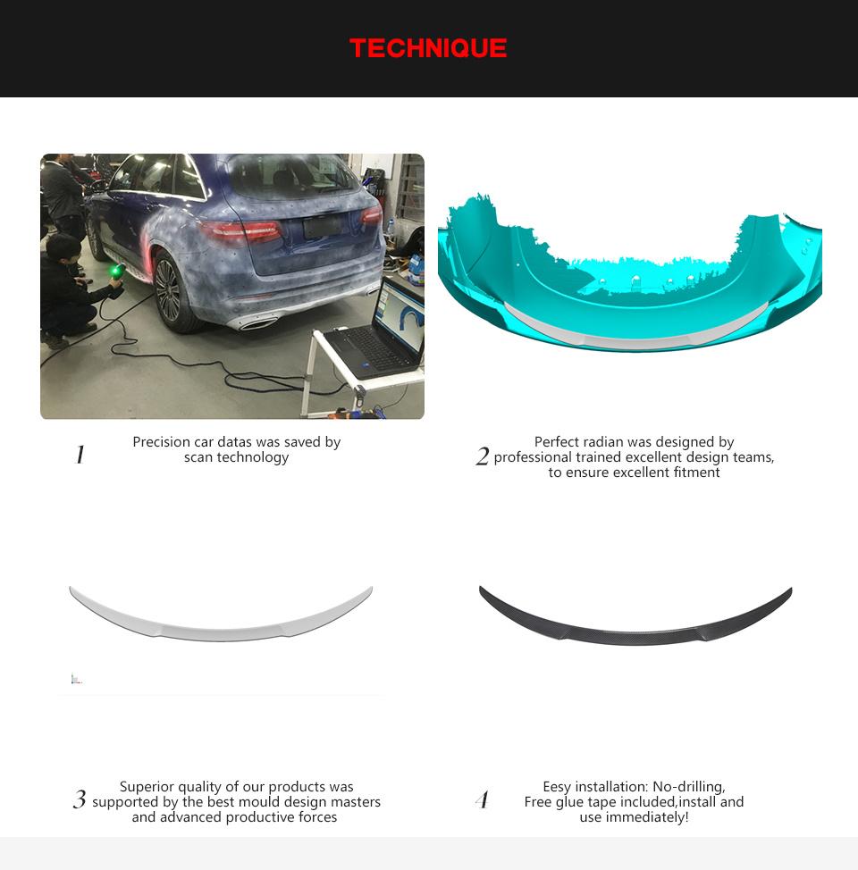 Carbon Fiber Rear Trunk Spoiler for Tesla Model Y Sport 2019-2021