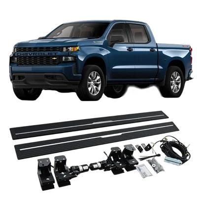 Aluminum Alloy Automatic Electric Power Side Step 4X4 Running Board for Chevrolet Silverado Crew Cab 2015-2018 2019+