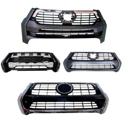 Front Bumper Car Mesh Grille Grill for Hilux Rocco Revo 2020-2021