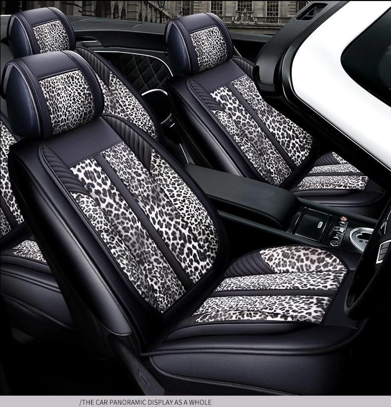 Full Set Cow Pattern Waterproof Universal Car Seat Cover