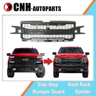 Auto Accessory Mesh Style Replacement Grille for Chevrolet Silverado 1500HD 2019 2020 with LED Light