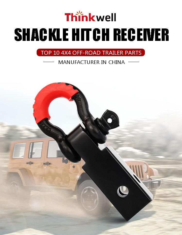 Forging Part Painted Trailer Parts Hitch Receiver with D Ring