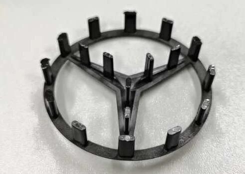 Customized ABS Black Crabon fibre Car Wheel Steering Badge Emblem