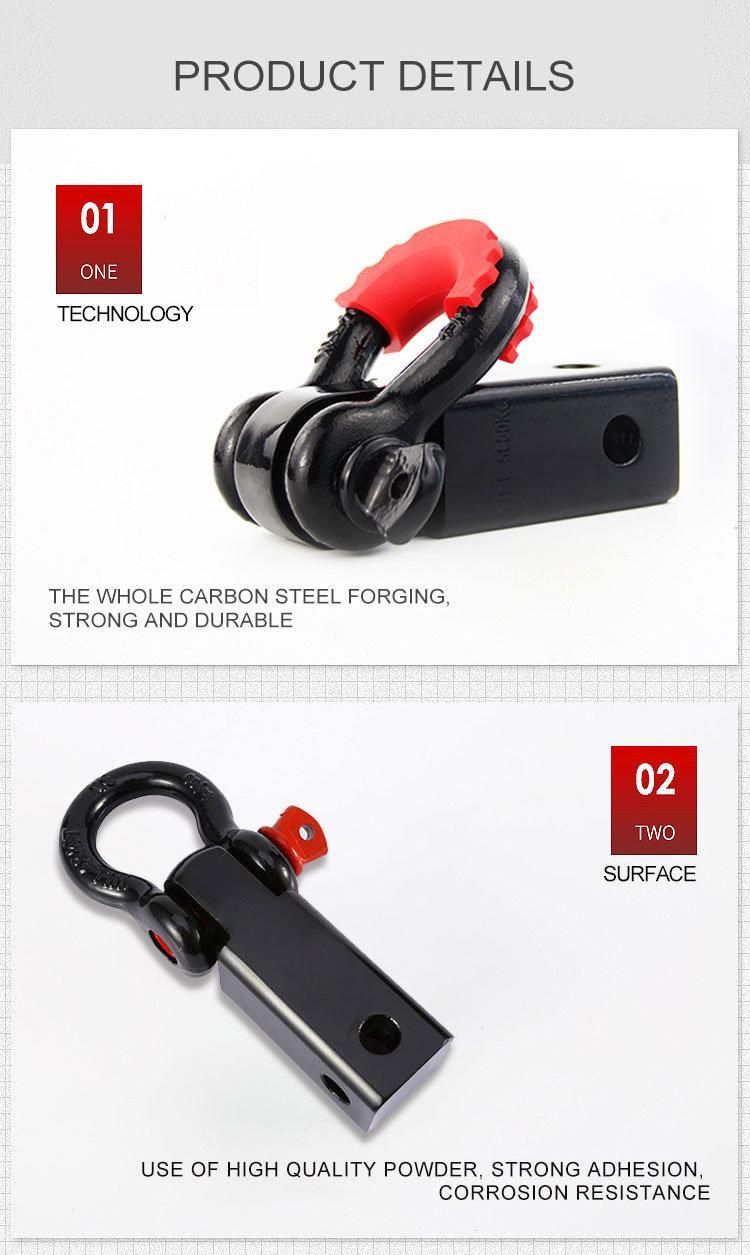 Forging Part Painted Trailer Parts Hitch Receiver with D Ring