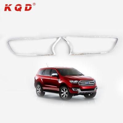 Car Accessories Full Kits Headlamp Cover ABS Everest 2016