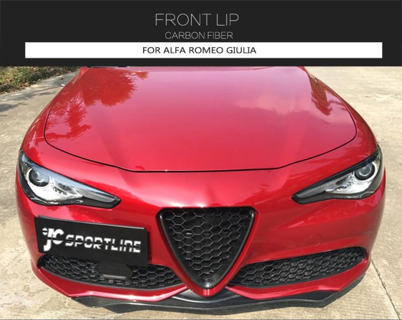 Carbon Fiber Front Bumper Lip for Alfa Romeo Giulia 2017-2020