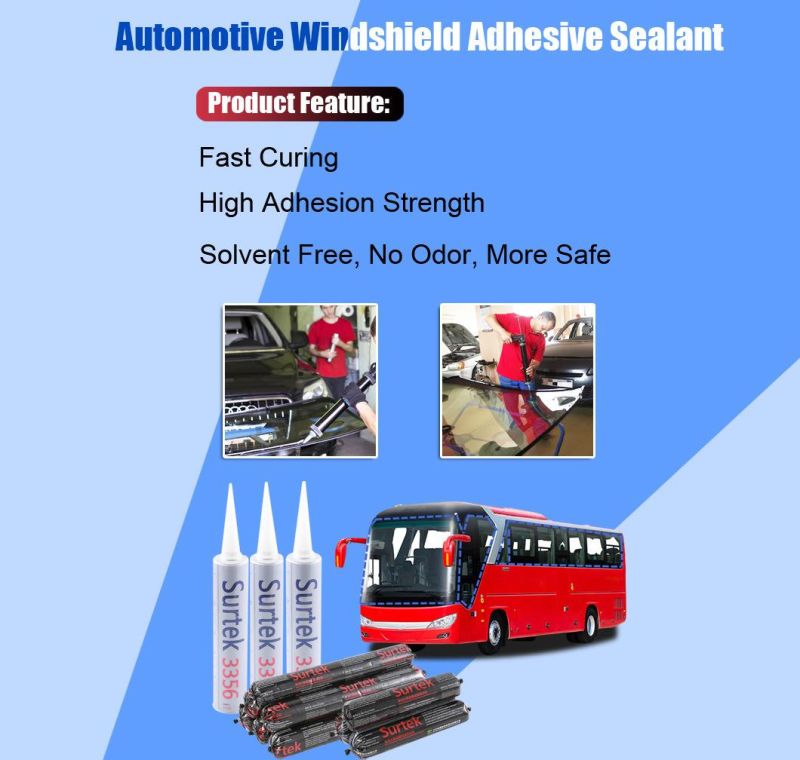 Solvent Free High Tensile Strength Windshield Polyurethane Adhesive Glue (Surtek 3355)