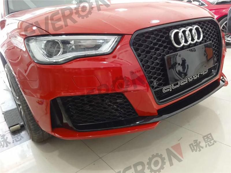 RS3 Look Front Bumper with Grille Body Kit for Audi A3 2013-2016