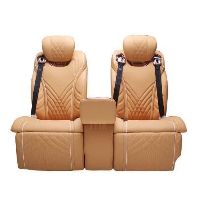 Jyjx090 Fold Down Rear Threeseater Bed Luxury VIP Bench Seat with Armrest Center Control