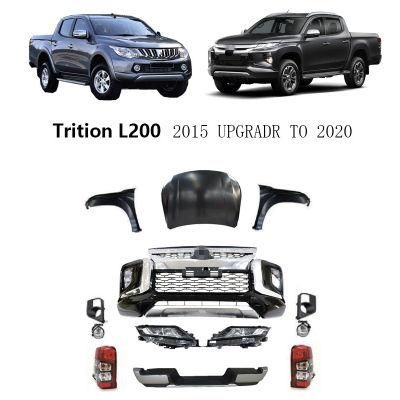 Car Facelift Wide Conversion Bodykit Body Kit for Mitsubishi Triton L200 2015-2019 Upgrade to 2020-2021