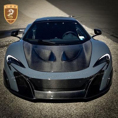 Modified to P1 Style Carbon Fiber Hood Bonnet Engine Cover for Mclaren 650s