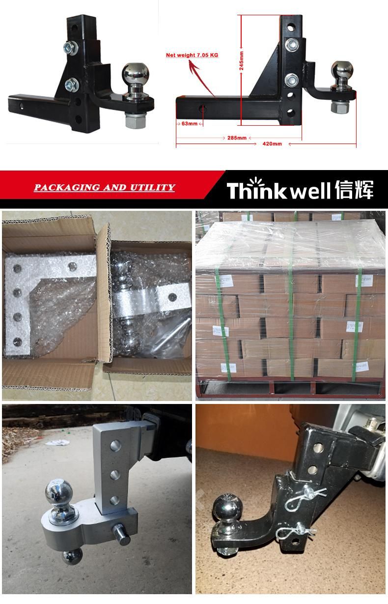 Adjustable Trailer Drop Hitch Aluminum Tow Hitch