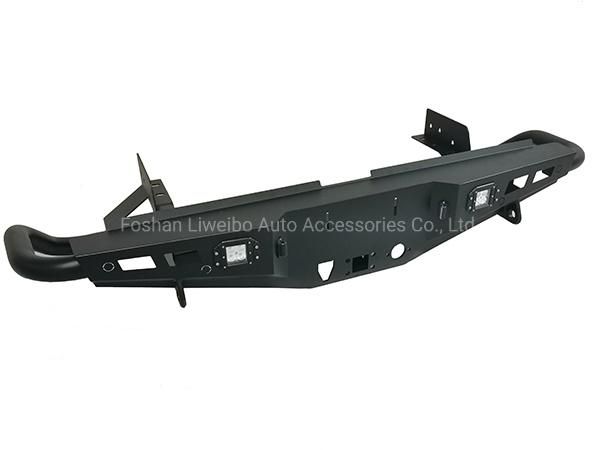 Strong Protection Black Steel Rear Bumper for Ford Ranger 2015+