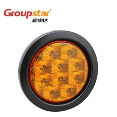 LED Car Lights E-MARK UV PC Lens Round 4 Inch Truck Trailer Reverse Lamps 24V Tail LED Lights