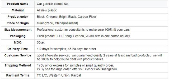 Factory Wholesale Latest Facelifting Body Combo Kits for 2012 Vigo