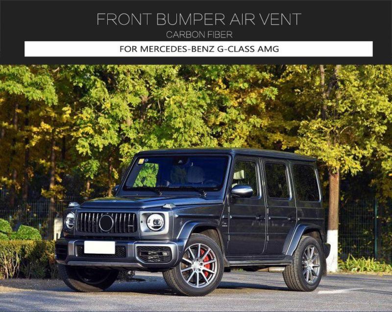 Carbon Fiber Front Bumper Air Vent Trim for Benz Mercedes G Class Amg 2019