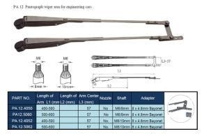 PA 12 Pantograph Wiper Arm for Engineering Cars