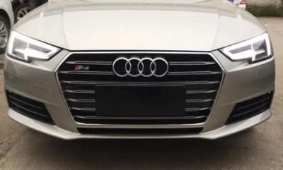Auto Body Kit Parts Automotive Exterior Parts Front/Rear Bumper with Crystal Grille Tuning for Audi A4 S4 2016