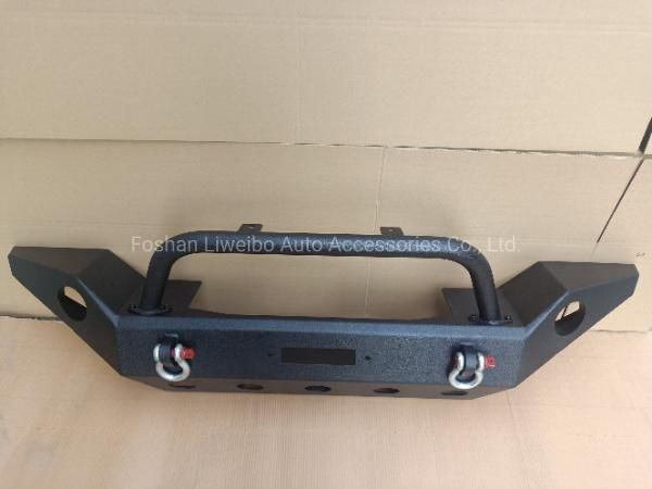 China Manufacturer Iron Steel Black Front Bumper Bullbar for Jeep Wrangler Jl