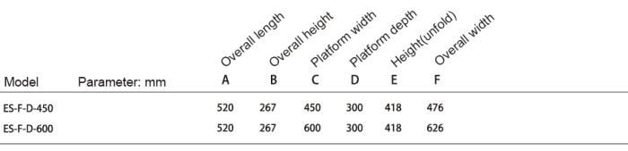 Manual Telescopic Ladder with 2 Steps (ES-F-D-600-M)