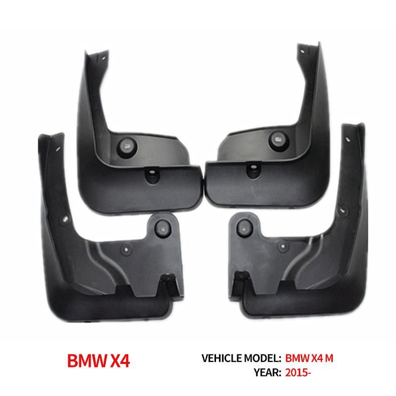 Auto Mudguard Customize Vehicle Parts Kit Splash Guard for Car BMW X4 Sport Model 2014-2015 Fender Flaps
