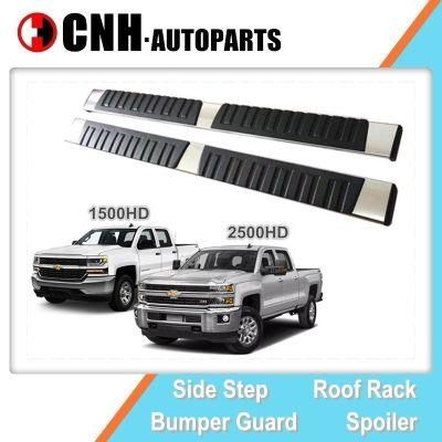 Auto Accessory Aluminum Running Boards for Chevrolet Silverado 1500HD 2500HD 2014-2018 Side Nerf Bars