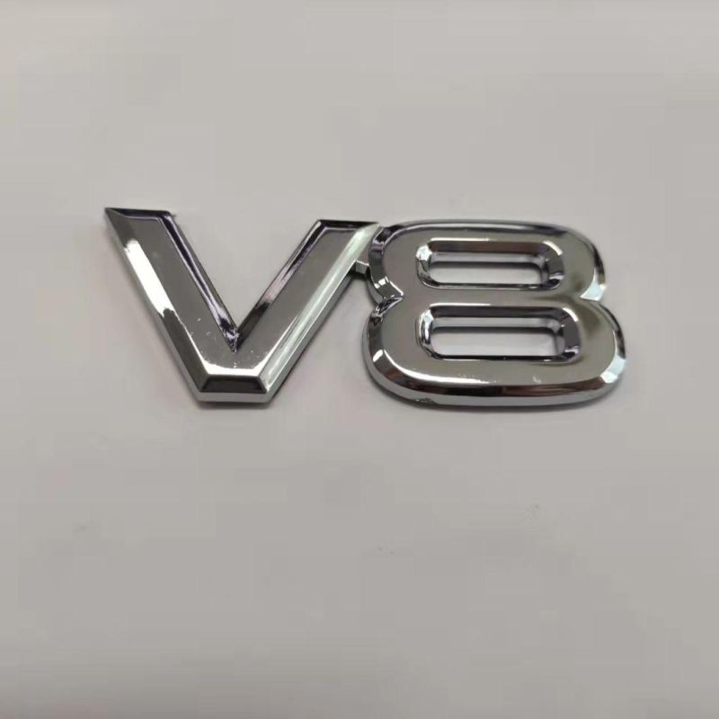 Chrome ABS Plastic Custom Logo Car Accessories Auto Letter Badge Emblem