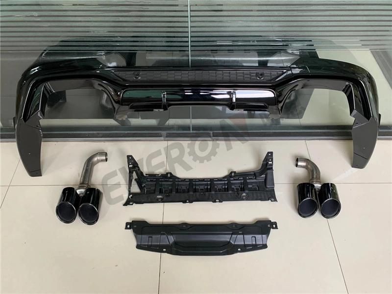 X4m Rear Diffuser Gloss Black Rear Lip with Exhaust Tips for BMW X4 G02 2018+