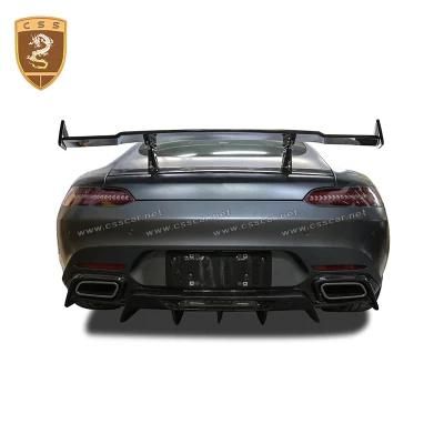 Rentech Style Carbon Fiber Double Deck Amg Gt Rear Trunk Wing Spoiler for Mercedes Bens