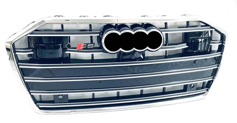 Auto Body Part Body Kits Auto Accessories Front Grille for Audi A6 C8 to S6 RS6 2018 2019 2020 2021