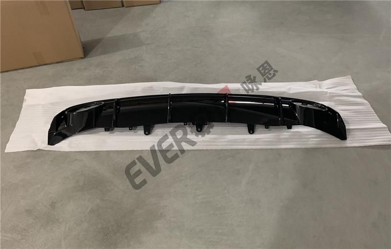 RS6 Rear Bumper Diffuser with Exhaust Pipe for 2016-2018 A6 S6