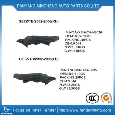 Inner Fender Liner for Hyundai