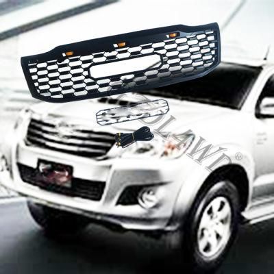 with LED Light Middle Grill for Toyota Hilux Vigo 2012