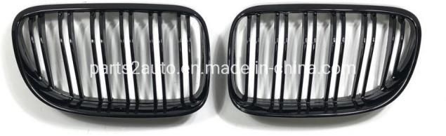 BMW E93 Double Line Gloss Black Modified Radiator Grille 2010-2013, BMW E92 Double Line Gloss Black Facelift Grille 2010-2013.