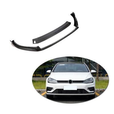 Auto Parts Carbon Fiber Front Lip for VW Volkswagen Golf 7.5 R R-Line Hatchback 2017-2019