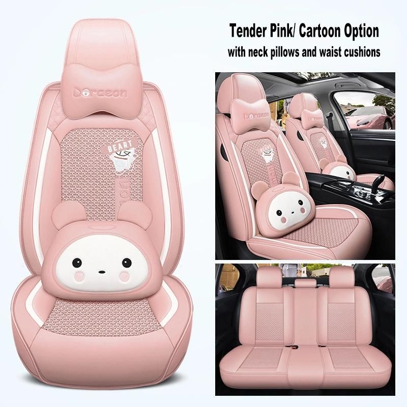 Unique Cartoon Design Leather Car Seat Covers
