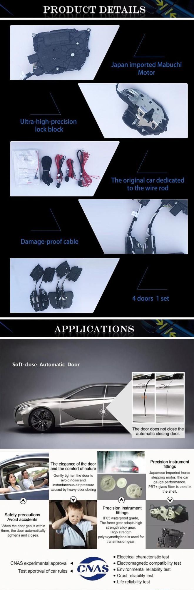 [Qisong] Vehicle Electric Suction Door for Cadillac ATS-L 2015~2017