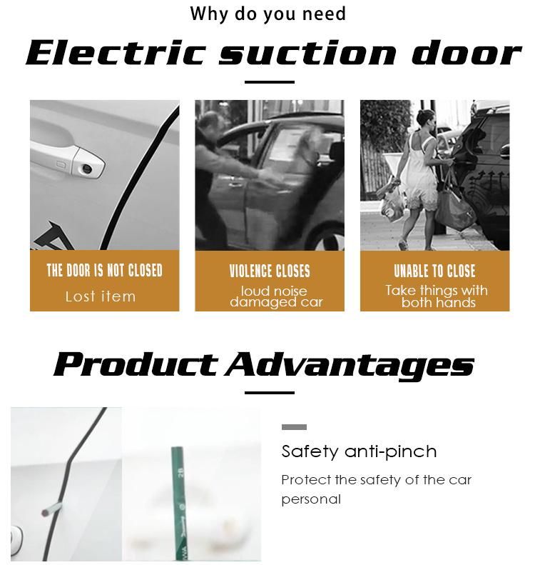 Grwa Car Door Soft Closer Vacuum Lock System Electric Suction Door for Ford
