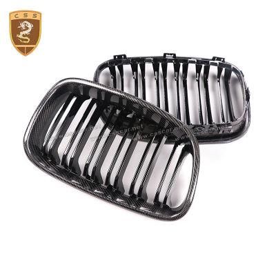 Car Parts Carbon Fiber Car Parallel Bars Front Bumper Grille for BMW 1 Series F20