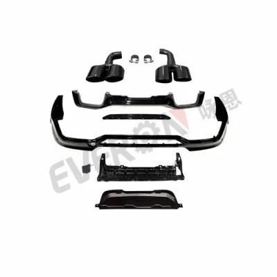 X4m Rear Diffuser Gloss Black Rear Lip with Exhaust Tips for BMW X4 G02 2018+