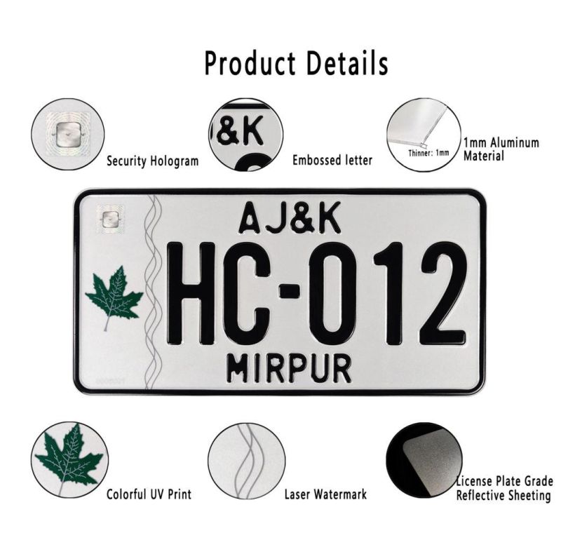 Two-Layer Number Plate, Motorcycle Plate, Car Plate, Vehicle Plate